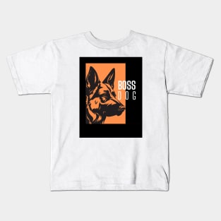 The boss DOG EVER Kids T-Shirt